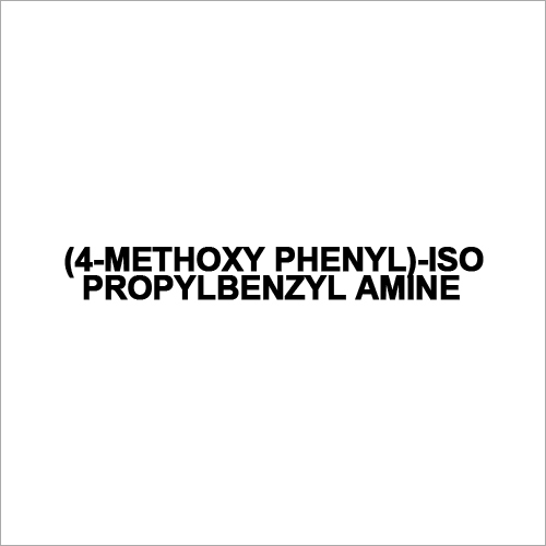 (4-methoxy Phenyl)-iso Propylbenzyl Amine