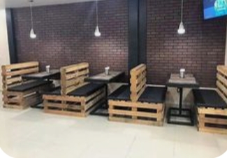 Pallet Double Sided 4 Seater Sofa