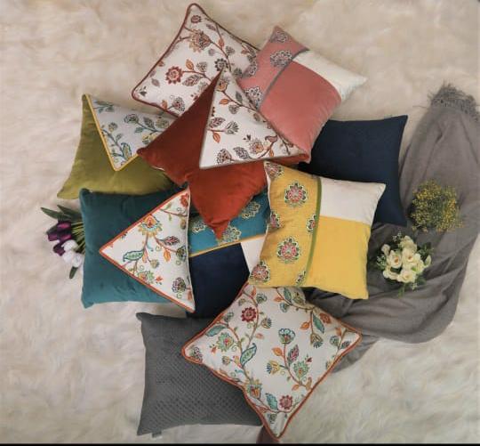 Embroidered Cushion Cover
