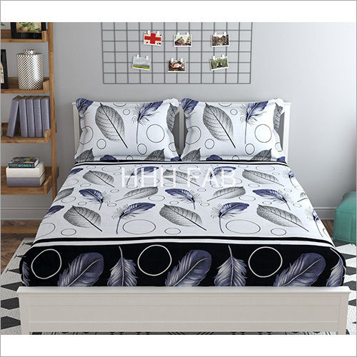 Leaf Printed Bed Sheet