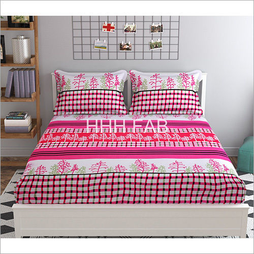 Multicolor Polycotton Printed Bed Sheet