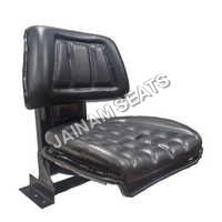 Ace Tractor Seat - Pvc Foam Cushioned, Heavy Duty Iron Frame, Black Powder Coated | Durable Design, Available In Various Sizes, Versatile Use For Tractors