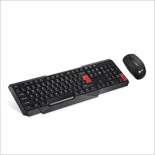 Black Wireless Keyboard Mouse Combo