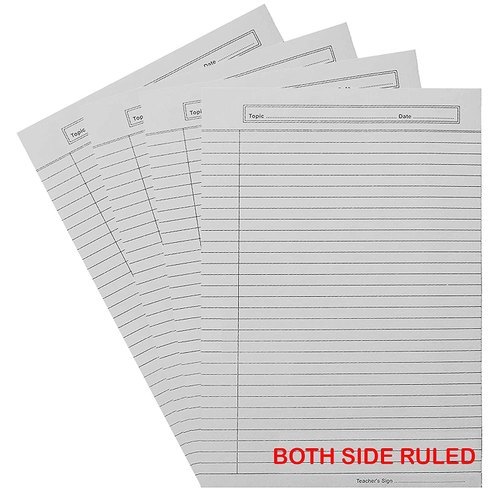 Both side ruled paper