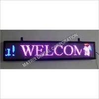 Moving Message Display Board - Plastic, 2 Inch Thickness, Purple Color, Ip65 Rating | Commercial Use, Brightness 450 Cd/m2, Waterproof, Electric Power Supply