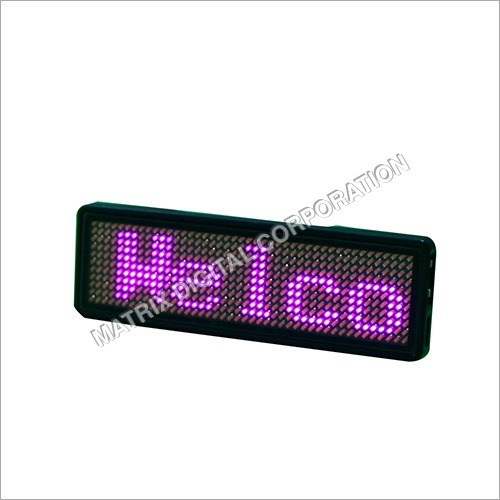 Led Name Tag Display Board Application: Commercial