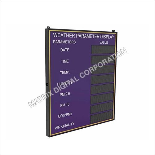 Weather Parameter Display Board Application: Commercial