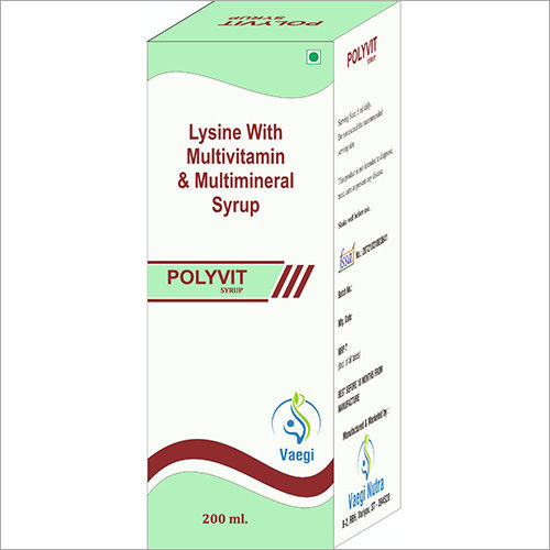 Lysine With Multimineral And Multivitamin Syrup Health Supplements