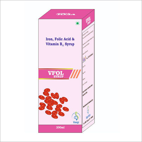 Iron Folic Acid And Vitamin B12 Syrup Health Supplements