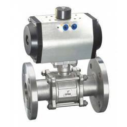 Pneumatic Actuator Ball Valve - Stainless Steel, Size 1" to 8" | Media: Water, Structure: Ball, Usage: Industrial