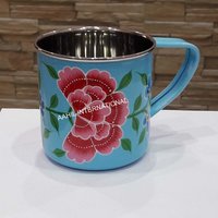 Hand Painted Enamel Mug