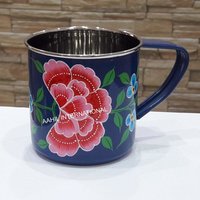 Hand Painted Enamel Mug