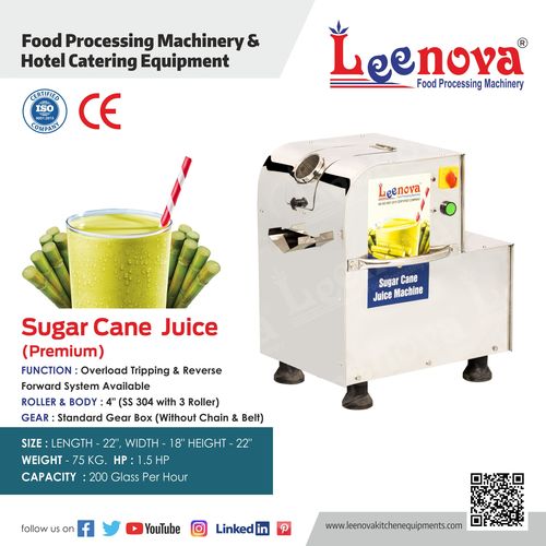Sugarcane Juice Machine By LEENOVA KITCHEN EQUIPMENTS PRIVATE LIMITED