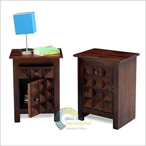 Diamond Door Bedside Table