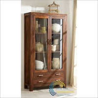 Wooden Two Shelf Crockery Unit