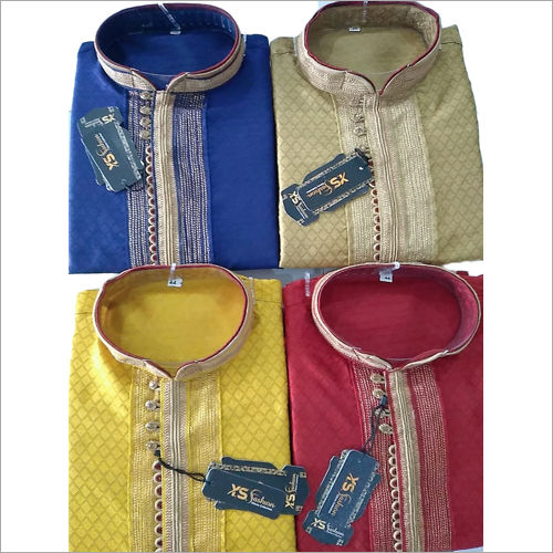 Multicolors Embroidered Kurta Pyjama