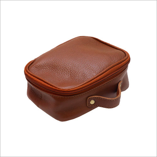 Cases Mens Brown Leather Hand Pouch Bag