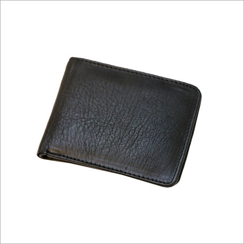 Mens Black Wallet Design: Plain