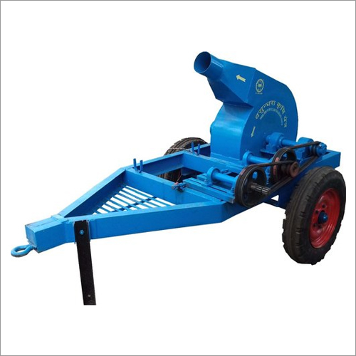 Blue Tractor Operated Straw Loader