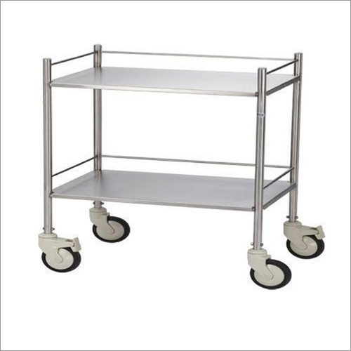 Two Shelves Surgical Instrument Trolley
