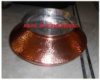 Copper Steel Serving Bowl