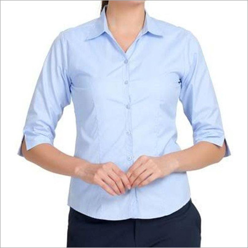 Ladies Light Blue Corporate Shirt