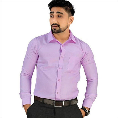 Mens Pink Corporate Shirt