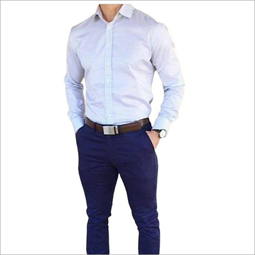 Mens Plain White Corporate Shirt