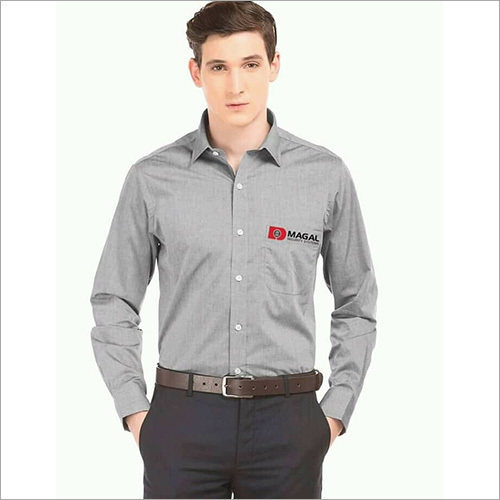 Mens Grey Corporate Shirt
