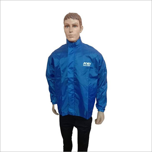Full Sleeves Mens Blue Windcheater Jacket