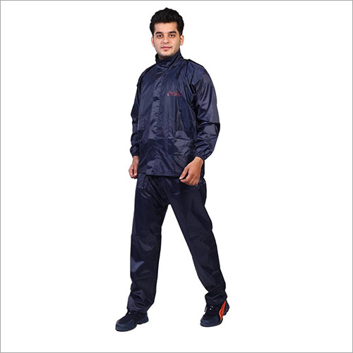 Mens Navy Blue Rain Suit