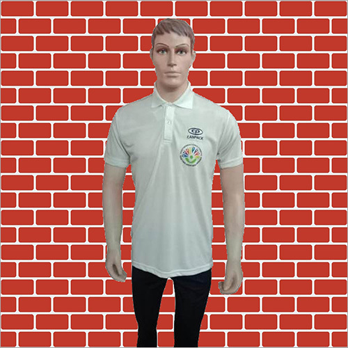 Mens White Printed T-Shirt
