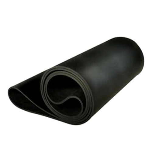 Black Conveyor Belt - Rubber Material | Flat Belt Design for Industrial Use, High Strength and Superb Durability