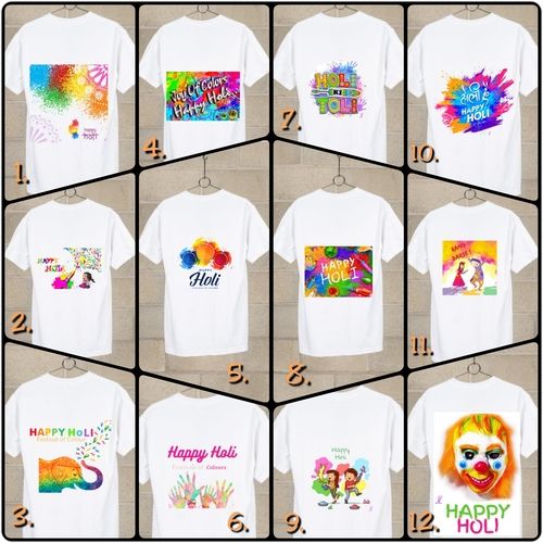 Holi T-Shirt - Color: White