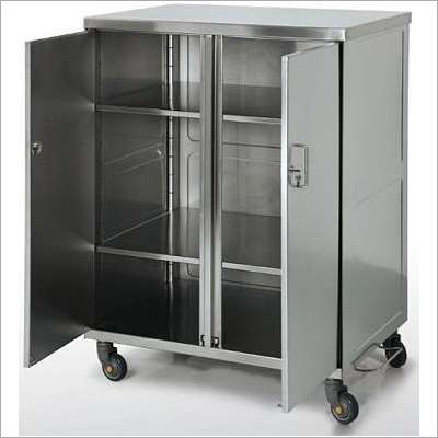 Silver Stainless Steel Hospital Locker