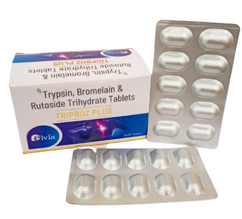 Trypsin 48 mg Bromelain 90 mg Rutoside Trihydrate 100 mg Tablet