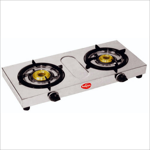 SS Matt Finish Two Burner Gas Stove