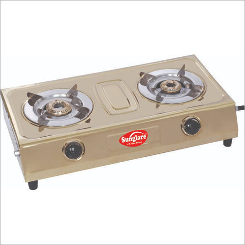 Ss Steel Coloured Tow Burner Gas Stove