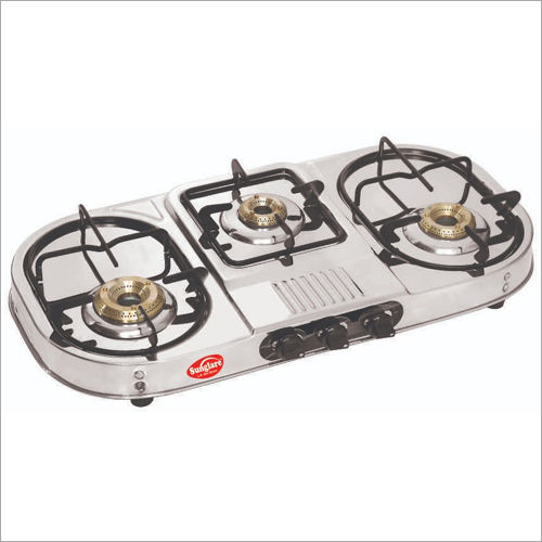 Oval Globe Step Three Burner Gas Stove