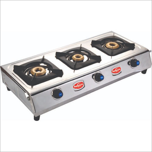 SS Standard Three Burner Gas Stove