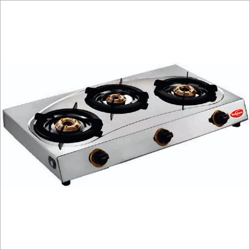 Ss Sleek Design Three Burner Gas Stove No.Of Burners 3 at Best Price in Delhi Shree Balaji