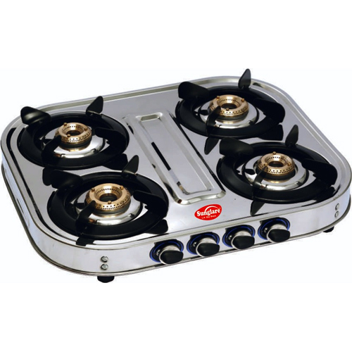 Oval Shaped Four Burner Gas Stove