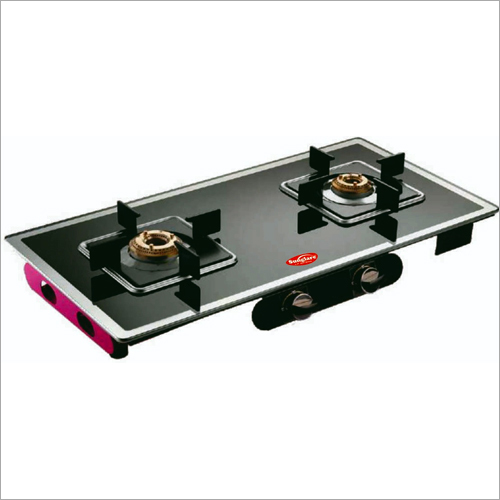 Frameless Grystal Glass Two Burner Gas Stsove