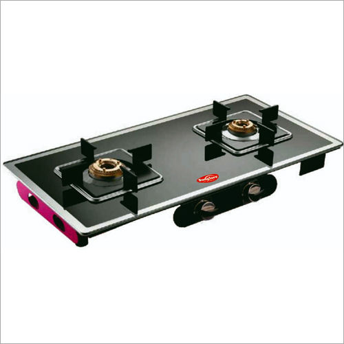 Two Burner Black Glass Top Stove