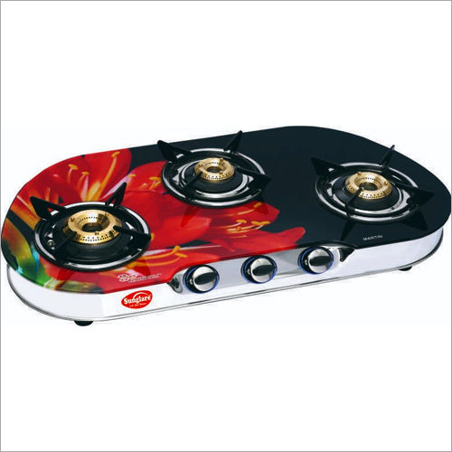 Three Burner Oval Gas Stove