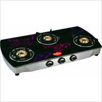 High Fuel Efficient Three Burner Hob Top Gas Stove