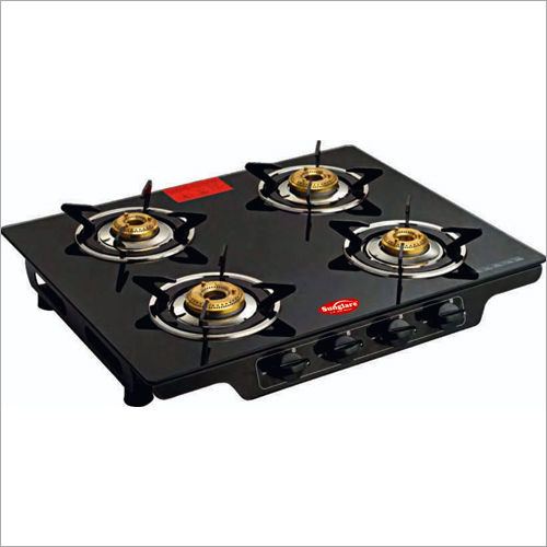 Crystal Glass Four Burner Gas Stove