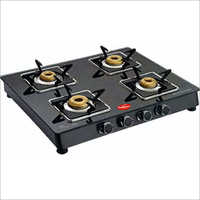 High Fuel Efficient Crystal Glass Four Burner Gas Stove