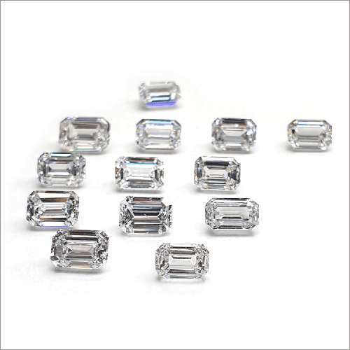 Emerald Cut Loose Diamonds Diamond Carat: 0.16 Carat