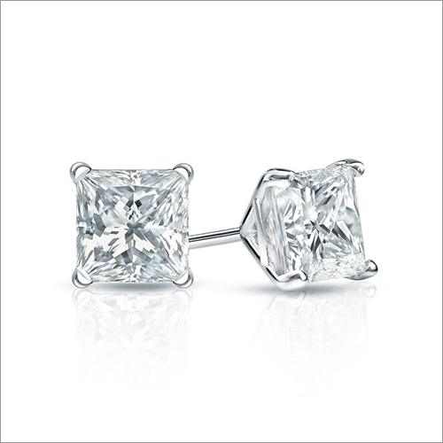 0.20TCW Princess Cut Stud Earrings